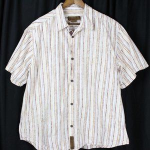 Margaritaville Casual Striped Short Sleeve
